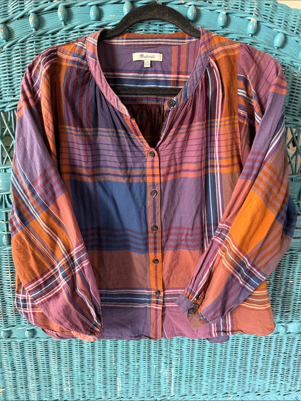 Madewell long sleeve button up shirt